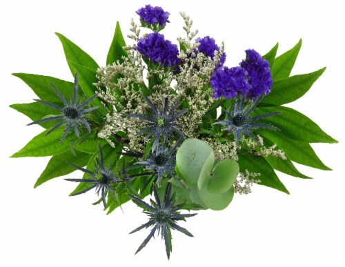 Assorted Filler Green Bunch Bouquet Perspective: back