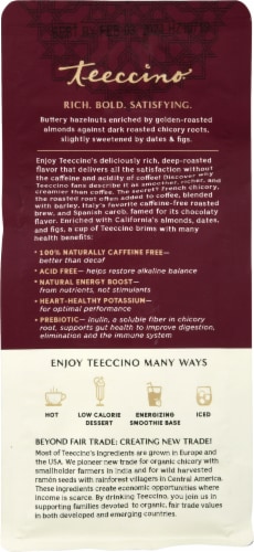Teeccino Mediterranean Hazelnut Coffee Perspective: back