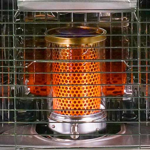 HeatMate 10,600 BTU Radiant Kerosene Heater HMN110 Perspective: back