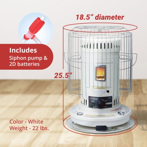 Sengoku KeroHeat 23,500 BTU Indoor & Outdoor Portable Convection Kerosene Heater Perspective: back