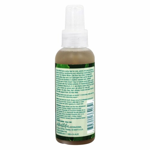 Aloe Life SG Aloe Mist, 4 Ounces Perspective: back