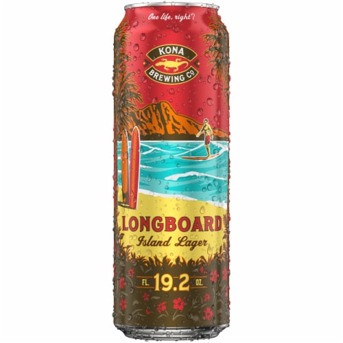 Kona Brewing Co. Island Lager Beer Perspective: back