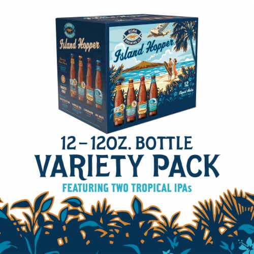 Kona Brewing Co. Island Hopper Beer Variety Pack Perspective: back
