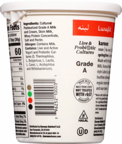 Karoun® Labne Kafir Cheese Perspective: back