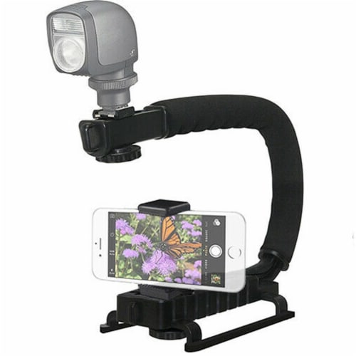 Vivitar Camera And Smartphone Sports Action Grip With Phone Clamp And Cold Shoe Perspective: back