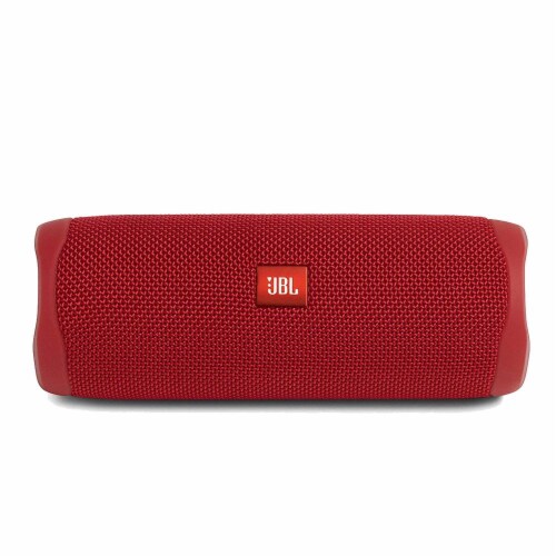 Two Pack Jbl Flip 5 Waterproof Portable Partyboost Bluetooth Speaker - Red Perspective: back