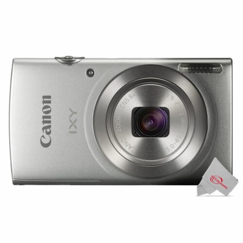 Canon Ixy 180 Digital Camera Silver With 32gb Essential