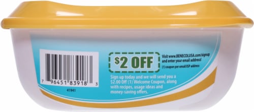 Benecol® Vegetable Oil Spread Tub Perspective: back