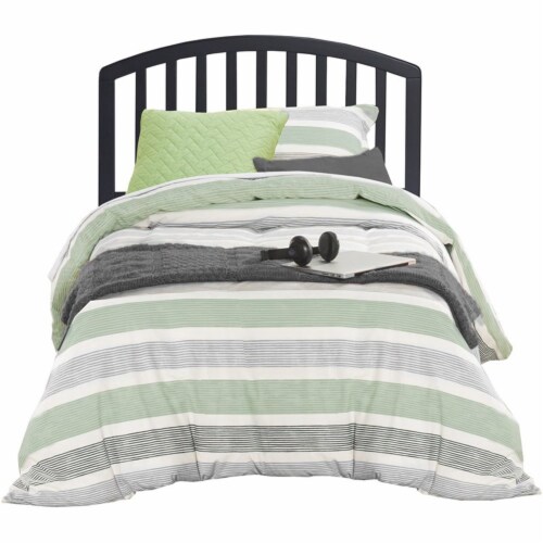 Hillsdale Carolina Headboard - Twin - w/Rails - Black Perspective: back