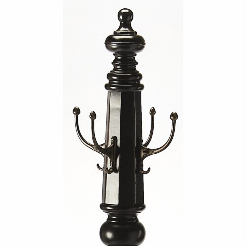 Butler Specialty Masterpiece Joshua Coat Rack in Black Licorice Perspective: back