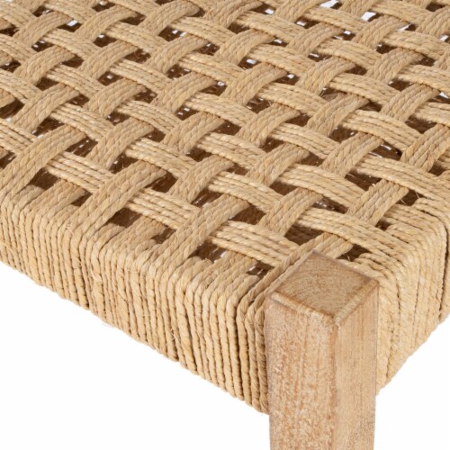 Butler Garner Woven Jute Stool Perspective: back