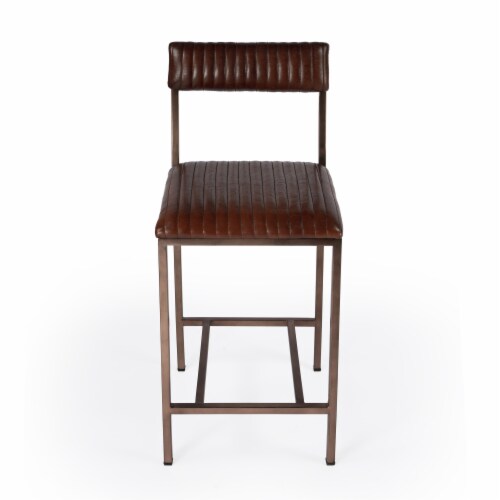 Butler Houston 24  Leather Counter Stool Perspective: back