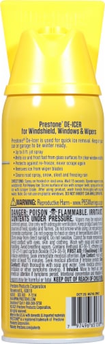 Prestone® Windshield Spray De-Icer With Scraper, 11 fl oz