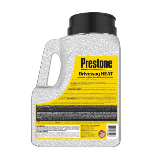 Prestone® Driveway Heat® Concentrated Ice Melter Pellets Perspective: back