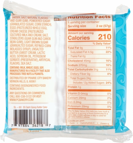 Prairie City Bakery® Sea Salt Caramel Ooey Gooey Butter Cake Perspective: back