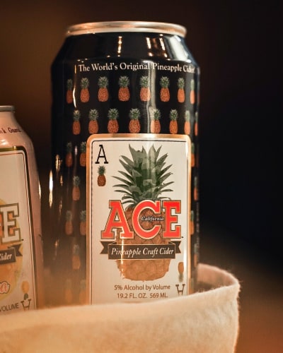 Ace Pineapple Craft Cider Single Can Perspective: back