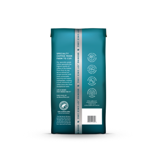 Caribou Coffee Caribou Blend Medium Roast Whole Bean Coffee Perspective: back