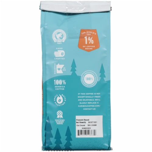 Caribou Coffee® French Roast Dark Roast Ground Coffee Perspective: back