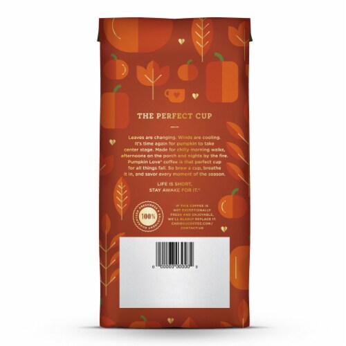 Caribou Coffee® Pumpkin Love® Ground Coffee Perspective: back