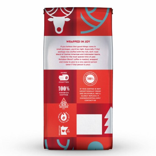 Caribou Coffee® Reindeer Blend Dark Roast Ground Coffee Perspective: back