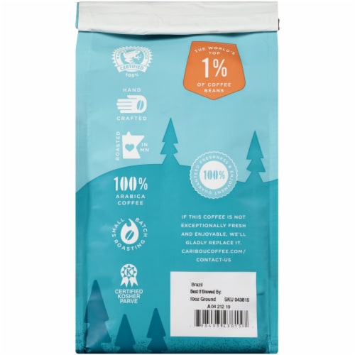 Caribou Coffee® Back to Brazil Medium Roast Ground Coffee Perspective: back