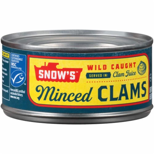 Snow's® Bumble Bee Minced Clams in Clam Juice Perspective: back