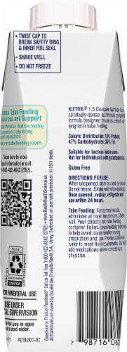 Nestle Health Science® Nutren® 1.5 Unflavored Calorically Dense Complete Nutrition Perspective: back