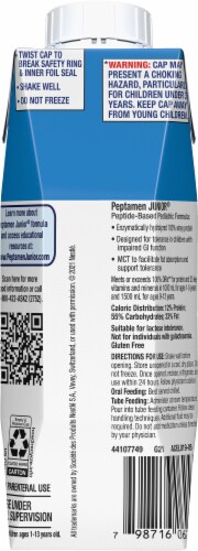 Nestle Health Science® Peptamen Junior® Unflavored Nutritional Drink Perspective: back