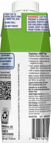 Nestle Health Science® Peptamen Junior® Fiber Vanilla Peptide-Based Pediatric Formula Perspective: back