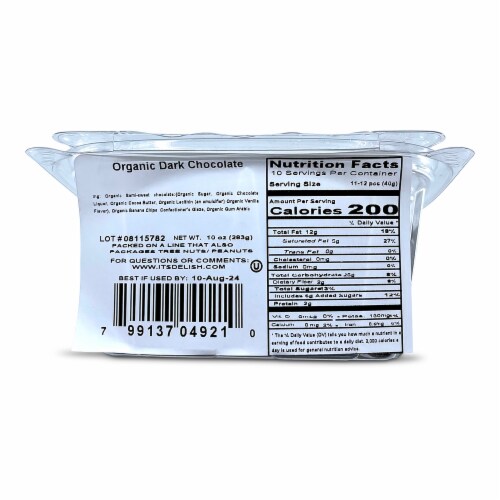It's Delish® Organic Chocolate Banana Tub Perspective: back