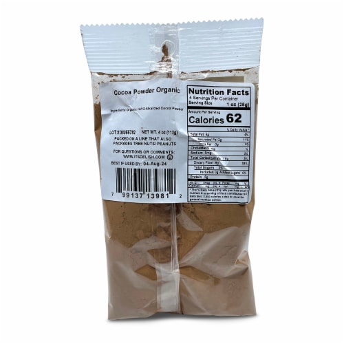 It's Delish® Organic Cocoa Powder Perspective: back