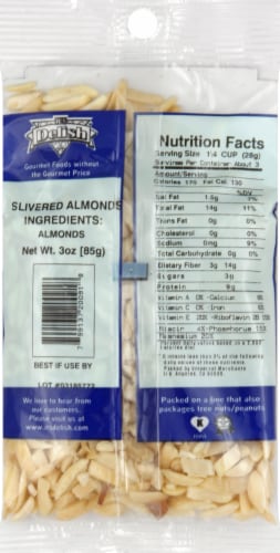 It's Delish® Slivered Almonds Perspective: back