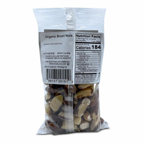 It's Delish® Organic Brazil Nuts Perspective: back
