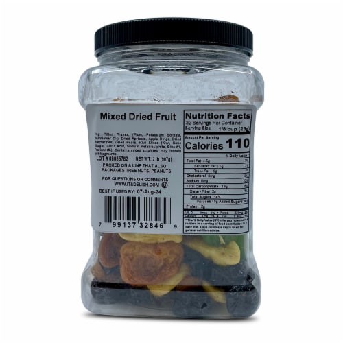 It's Delish® Organic Dried Fruit Mix Perspective: back