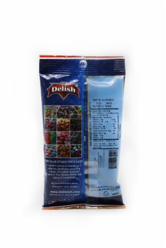 It's Delish Toffee Almonds Perspective: back