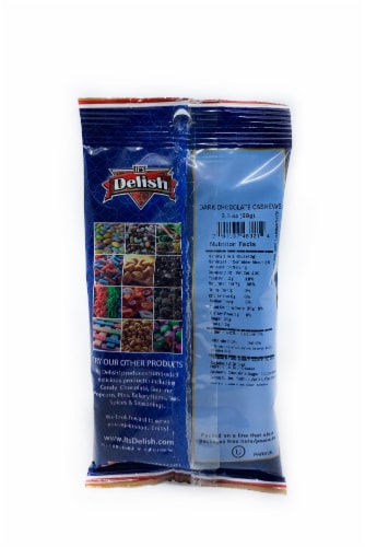 It's Delish Dark Chocolate Cashews Perspective: back