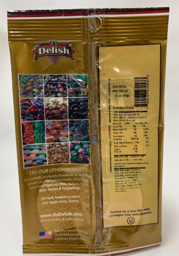It's Delish Caramel Pretzels Perspective: back