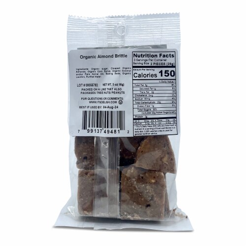 It's Delish® Organic Almond Brittle Perspective: back