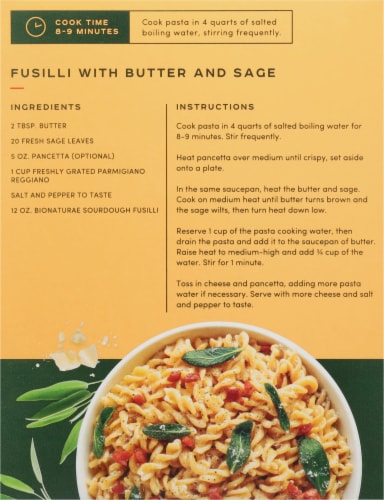 Bionaturae™ Organic Sourdough Fusilli Perspective: back