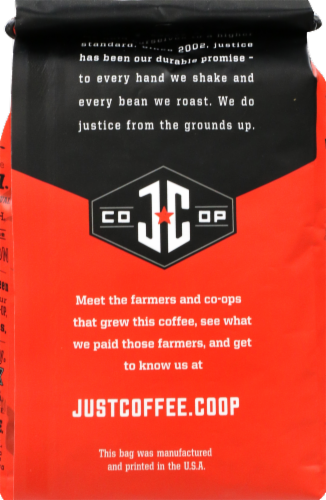 Just Coffee Co-op Skate Perk Medium Roast Organic Coffee Perspective: back