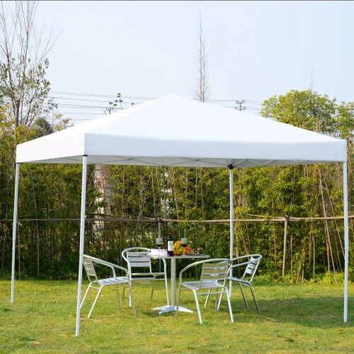 10' x 10' Pop-Up Canopy Party Tent Gazebo Canopies UV Protect w/ Mesh Wall Perspective: back