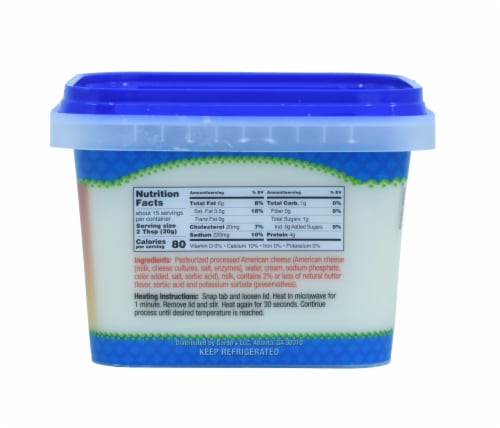 Gordo's® Original Mexican Restaurant Style Queso Cheese Dip Perspective: back