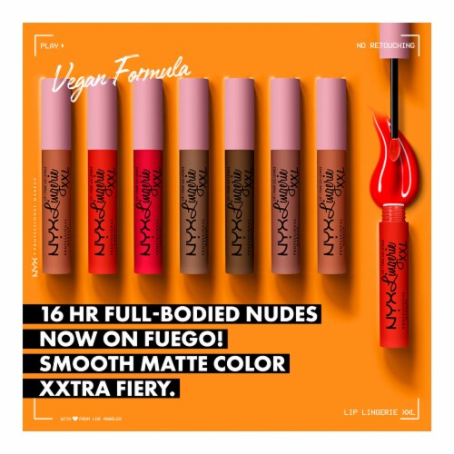 NYX Professional Makeup Lip Lingerie XXL Matte Liquid Lipstick 11 Maxx Out, 0.13 fl oz Fred Meyer