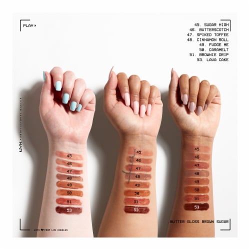 NYX Professional Makeup Butter Gloss 48 Cinnamon Roll Perspective: back