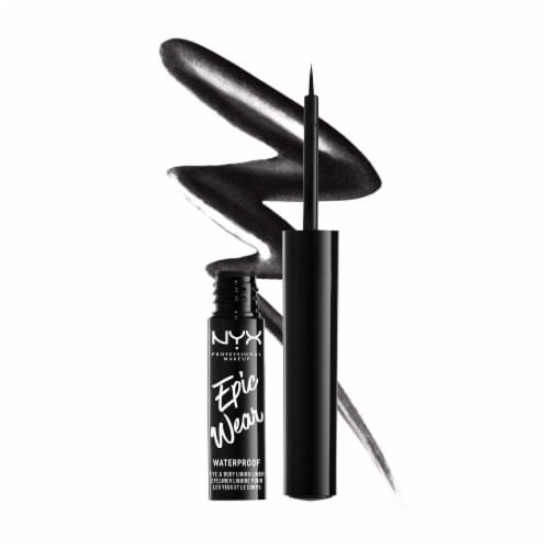 NYX Professional Makeup Epic Wear Metallic Liquid Eyeliner Waterproof 01 Black Metal Perspective: back