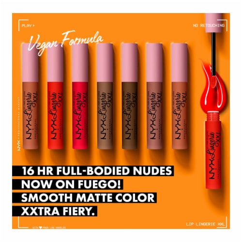 NYX Professional Makeup Lip Lingerie XXL Matte Liquid Lipstick 28 Untamable Perspective: back