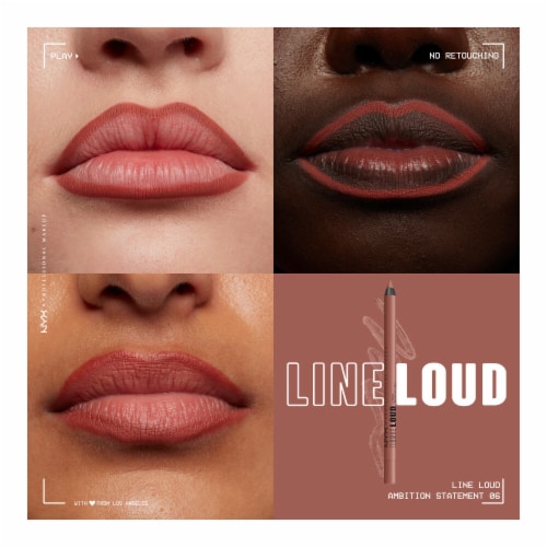 NYX Professional Makeup Line Loud Lip Pencil 06 Ambition Statement Perspective: back