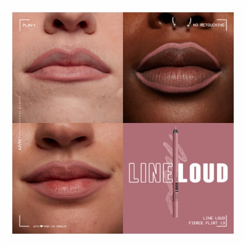 NYX Professional Makeup Line Loud Fierce Flirt Lip Liner Perspective: back