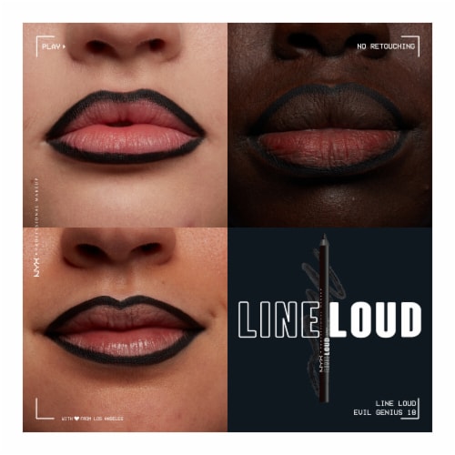 NYX Professional Makeup Line Loud Evil Genius Lip Liner Perspective: back
