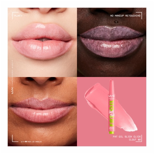 NYX Professional Makeup Fat Oil Slick Click Lip Balm 02 Clout Perspective: back